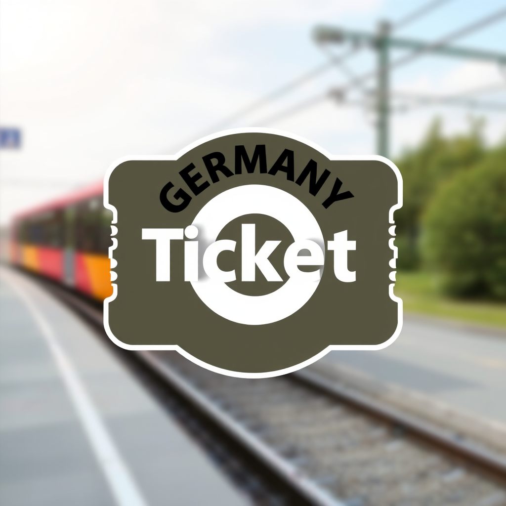 Deutschland-Ticket Logo - Deutschlandweites Nahverkehrsticket für Bus und Bahn